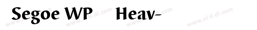 新ゴSegoe WP 兰亭黑 Heav字体转换